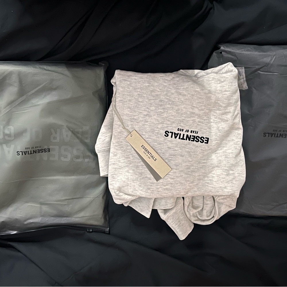 Fear of God Essentials Gray Hoodie (contact at 862-235-3564)